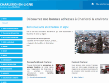Tablet Screenshot of charleroi-en-ligne.be
